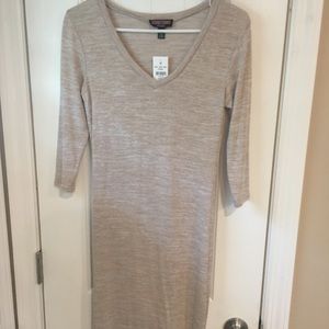 Cream Sweater/ T Shirt Dress
